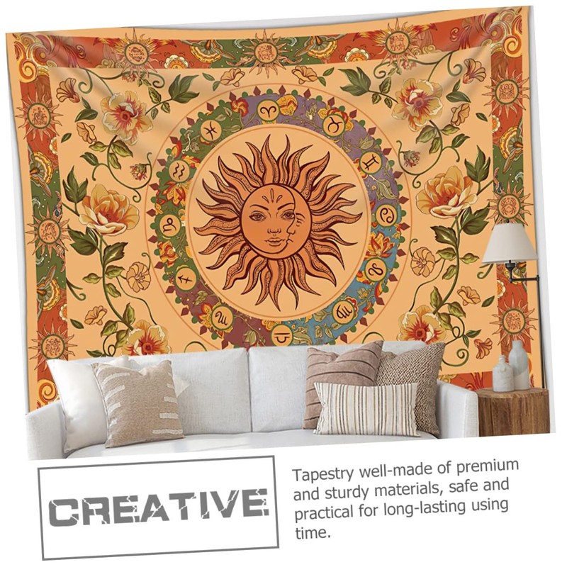 Levemolo Sun Moon Tapestry Wall Hanging Bohemian Style Home Decoration