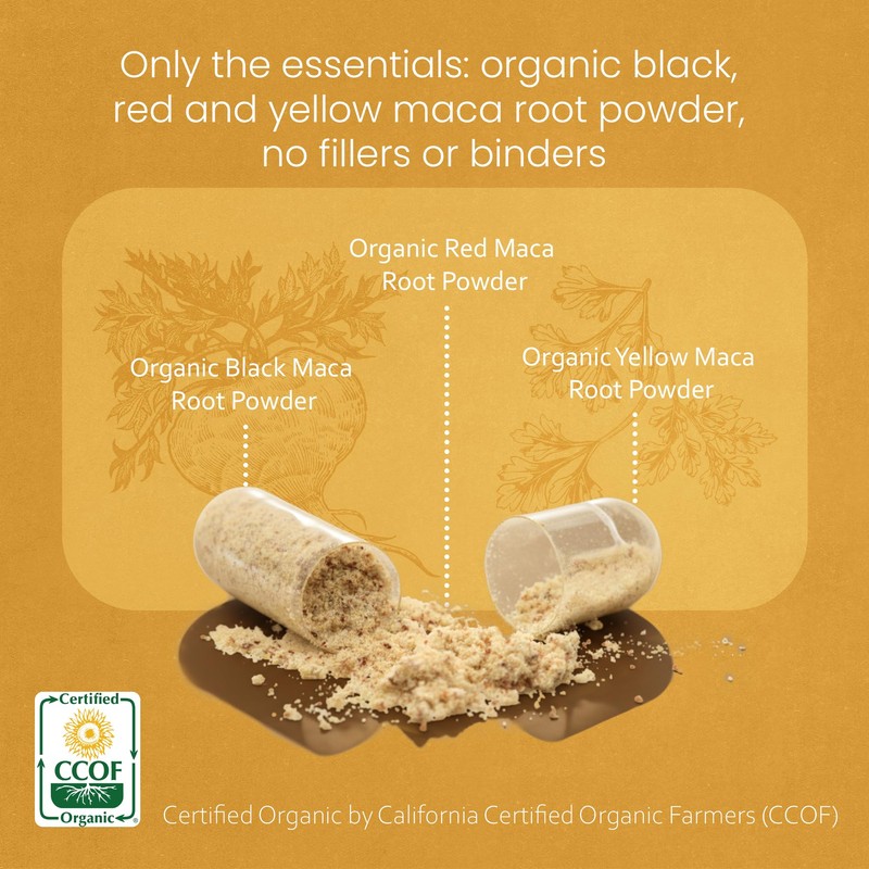 NaturaLife Labs Organic Maca Root – Black, Red & Yellow