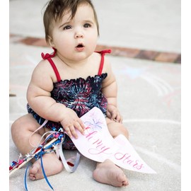 Burt's Bees Baby Baby Girls Romper - 100% Organic Cotton, One-Piece Shortall Girl Outfit for Sizes Newborn to 24 Months