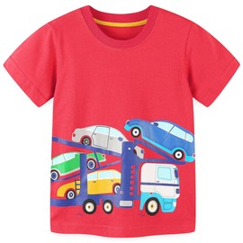 Kids Little Toddler Boys Tee Shirts Easter Summer Clothes 3-Pack Short Sleeve Crewneck T-Shirts Top Tshirts Cars Size 6