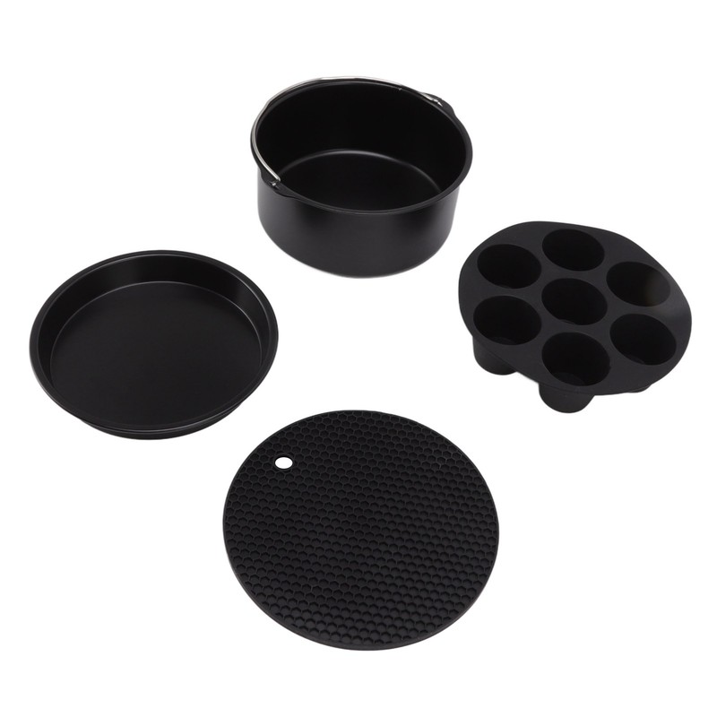 For Air Fryer Pans Set Heatproof Easy Cleaning Stainless Steel