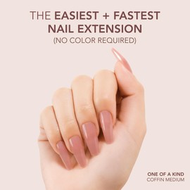 Kiara Sky Professional Nails Cover Gelly Tip Case Soft Gel Nail Extensions Coffin Medium - One of a kind