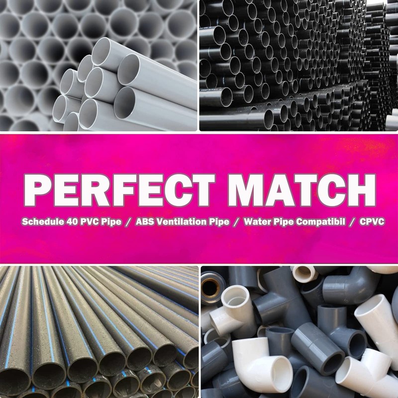 4-Piece Plastic Pipe Reamer Tool Kit for PVC, CPVC, and