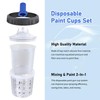 Zeinlenx HVLP Spray Gun with 10Pcs 600ML Disposable Paint Cups,