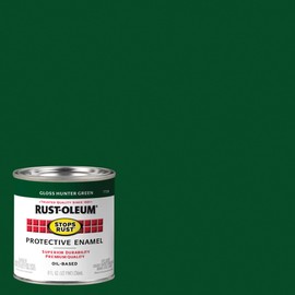 Rust-Oleum Stops Rust Brush On Protective Enamel Paint, Gloss Hunter Green
