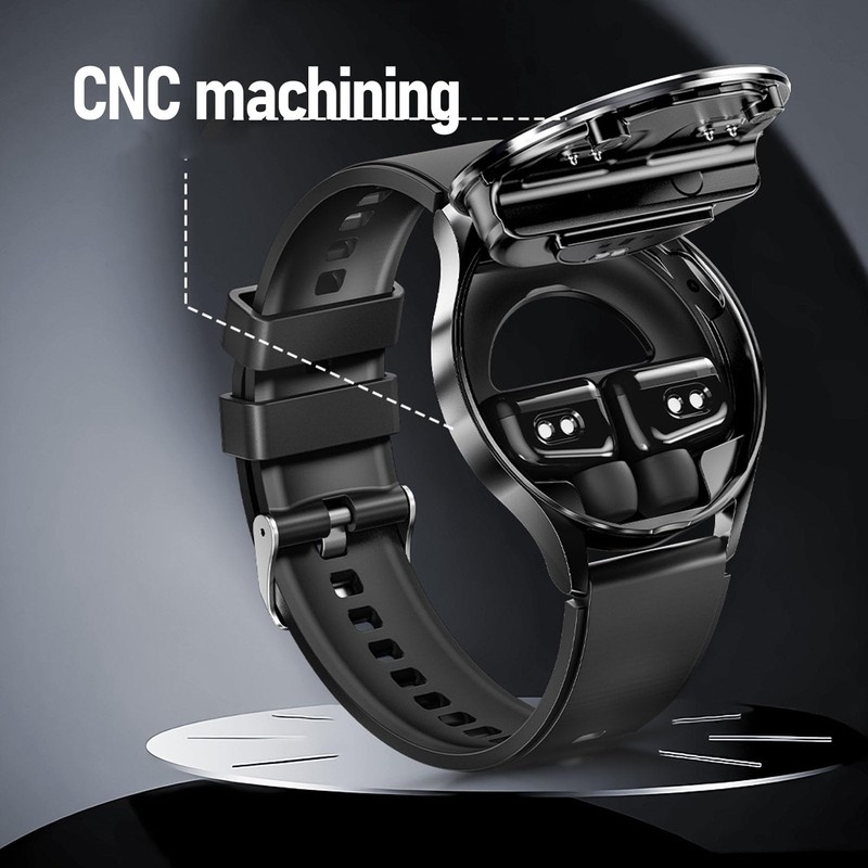 Smart Watch with Earbuds,1.39 HD Screen Fitness Tracker, 2 in