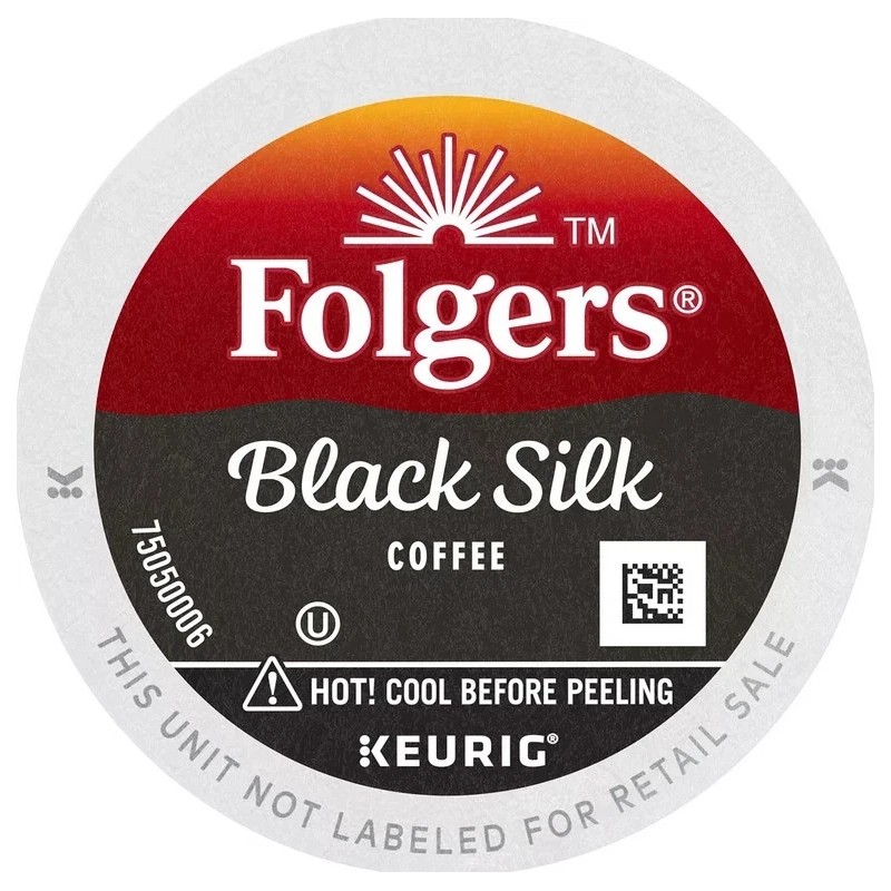 Folgers Dark Roast K-Cup Coffee Pods Black Silk 100 ct.