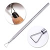 Silver Nice and Deft Cuticle Pusher Stainless Steel Triangle Cuticle