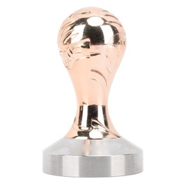 Coffee Tamper 58mm Handle Stainless Steel Ergonomic Coffee Press Tamper Coffee Machine Accessories for Home Coffee Shop Rose Gold