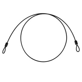 Joyzan Safety Steel Cable, Outdoor Travel Security Cable Lock Toroidal Bicycle Cables Cycling Sports Internal Loop Wire Rope for Luggage Backpacks Bikes Ski Snowboard Scooter U Locks Padlocks 100cm