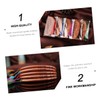 Outanaya 5pcs Sculptural Wood Hair Combs Delicate Handmade Design for