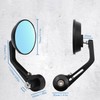 Pair of Motorcycle Rearview Mirror Wide View Aluminum Alloy Universal