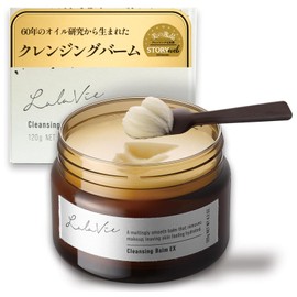 LALAVI Cleansing Balm EX, 4.2 oz (120 g), Approx. 2 Month Supply, W Face Wash Required, Moist Silky Skin, High Moisturizing, Thick, Cleansing Oil, Beauty Oil, Skin Care, Botanical Essential Oils, Plant Derived Skin, Moisturizing, Makeup Removal, Friction