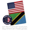 Americana Home & Garden Tanzania US Friendship House Flag Regional