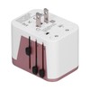 International Power Adapter Travel Plug with 4 USB Ports for