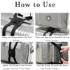 2 Pack Adjustable Luggage Bungee Straps - Elastic Travel Belt