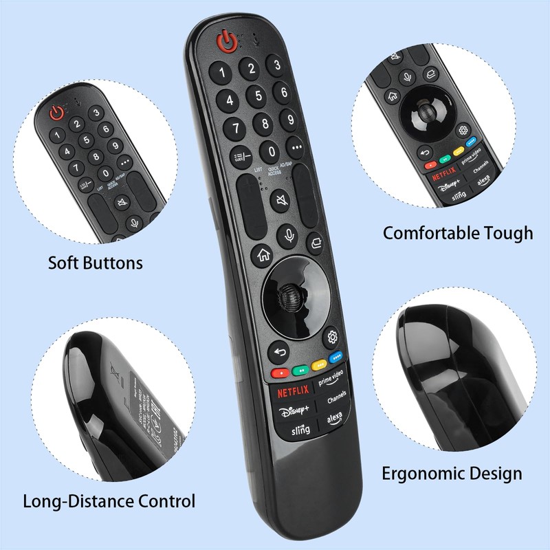 MR23GN AKB76043202 Remote Control Compatible with LG Smart TV 2018-2023