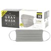 HOKU 【全国マスク工業会】サージカルマスク グレー GRAYMASK 30枚入り カケン認証 PFE99% 使い捨てマスク 不織布 グレー
