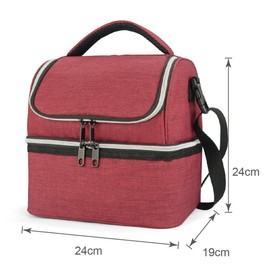 EAGLEMATE 10 Litre Soft Insulated Lunch Bag for Adult,BPA Free, Portable & Stylish Thermal Lunch Bag for Women or Men, Ideal for Work, School, Picnics & Travel