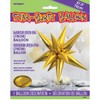 Gold 12-Point Large 3D Star Foil Balloons, 5-Pack - Large