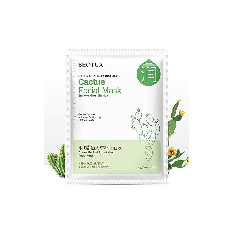 Organic Face Masks - 4 Tile Masks with Pure Natural