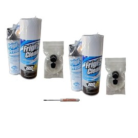 Smilyeez BG Frigi-Clean Aerosol AC Evaporator Cleaner and Frigi-Fresh Kit with Evaporating Cleaning Nozzle PN 6404 (2 Kit)