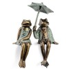 SPI Home Aluminum Sophisticated Frog Couple Shelf Sitters