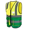 21 colour high viz Class 2 hi vis Zipper Front