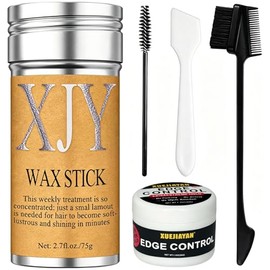 Juego de 5 Piezas de Cera para Cabello Mujer, Barra de Cera para el Cabello, No Graso y No Deja Residuos, Fórmula Natural, Adecuado para Pelo Encrespa