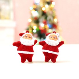 Christmas Ornaments Gift, Cute Mini Santa Claus Style Christmas Tree Party Hanging Decorations for Christmas Home Decoration and Various Occasions (Red)