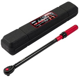 Hairich 1/2-Inch Drive Click Torque Wrench, Dual-direction 40-300ft.lb/33.9-406.8Nm, 72-tooth Torque Wrench with Dual Range Scales, ±3% High Precision