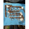 1 ONE Navajo talking stick 14" w/dangle beads & Stone