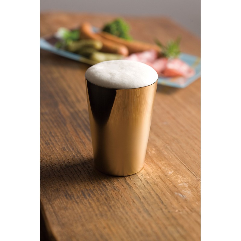 Enzo Premium Stainless Steel Tumbler (Gold-plated Exterior)