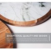 Lazy Susan Turntable - 2in1 Acacia Wood and Removable Glass