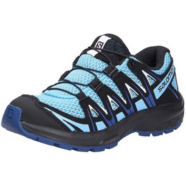 Salomon Unisex Child Xa Pro 3D J Trail Running, Ethereal Blue/Surf The Web/White, 5 Big Kid US
