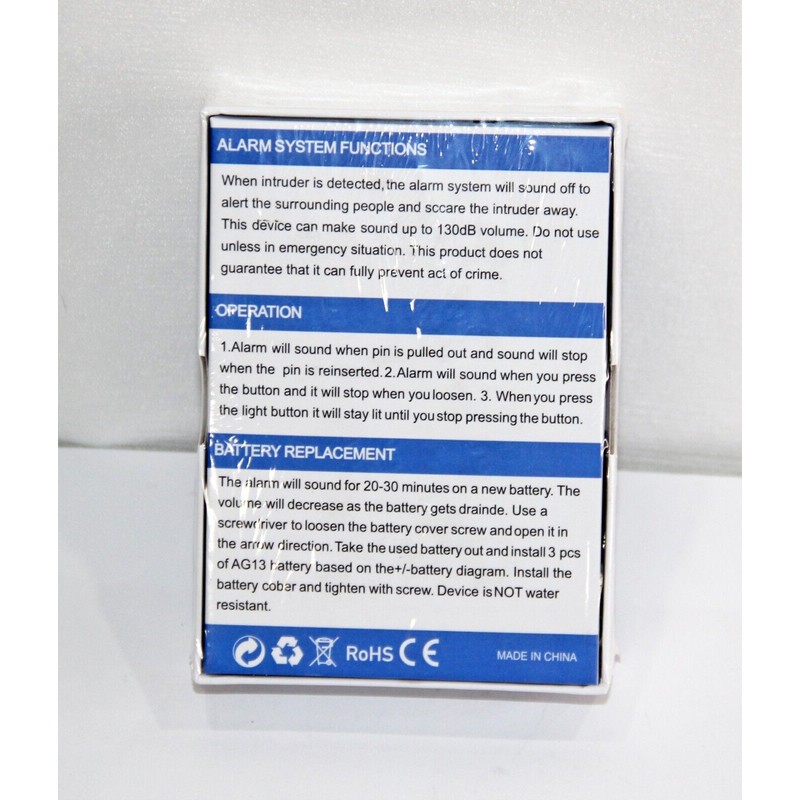 Guardian POCKET GUARDIAN Personal Safety Alarm, NIB!!
