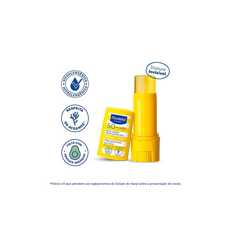 Mustela Barra Solar De Alta Protección FPS 50, 9ml