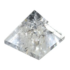 Energized Gemstones Pyramids 1.75"-2" Inch - Healing Gemstone Crystals - Lapis Crystal Quartz Green Jade Fluroite Iolite Pyrite Aventurine Amethyst Tourmaline Citrine (Crystal Quartz)
