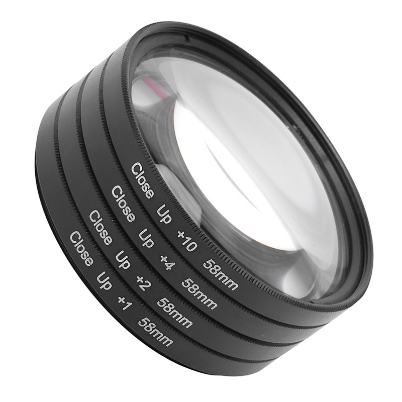 Optical Glass Macro Close Up +1 +2 +4 +10 Lens