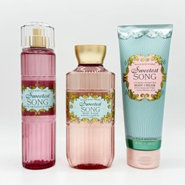 Sweetest Song 3-Piece Bath & Body Bundle | Fine Fragrance Mist, Body Wash and Ultimate Hydration Body Cream