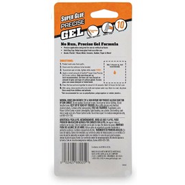 The Gorilla Glue Company Gorilla Super Glue Precise Gel, 15g, Clear, (Pack of 1)