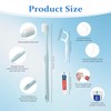 Lomgwumy Disposable Toothbrushes with Toothpaste, Light Grey (20-Pack)