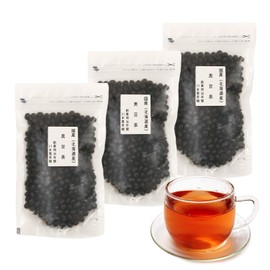 国産 北海道産 黒豆茶 黒豆 無添加 ノンカフェイン 200g 川本屋茶舗 (3袋)