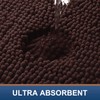 Smiry Luxury Chenille Toilet Rugs U-Shaped 20''x20'', Soft Absorbent Non-Slip