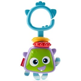 Fisher-Price Peek-A-Boo Monster Rattle ~ Twist and Rattle Sensory Toy ~ Take Along Toy for Babies and Up