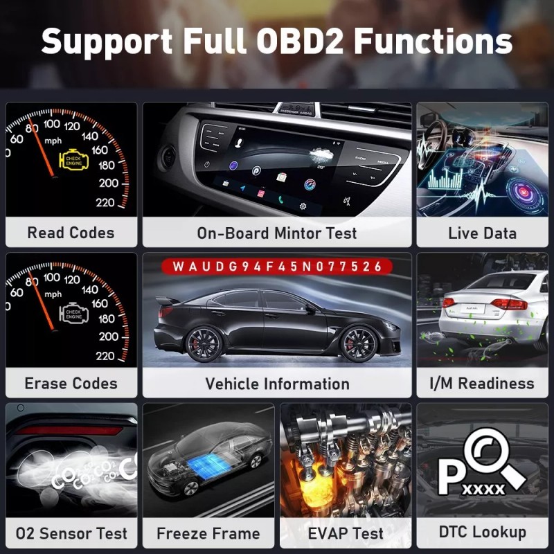 KINGBOLEN Ediag Plus Car OBD2 Scanner Diagnostic Tool ECU Coding