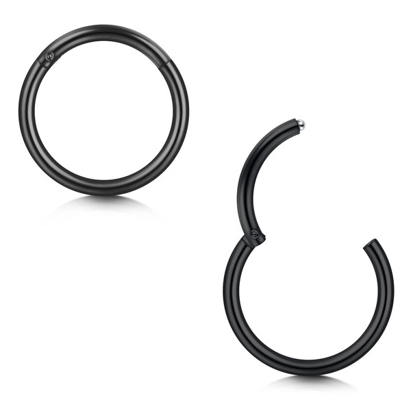 Briana Williams Pack of 2 Nose Piercing Silver Gold Black