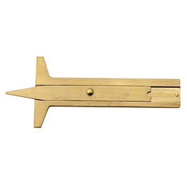 CNC QUALITÄT Tyre Tread Gauge Brass Bridge 50 mm