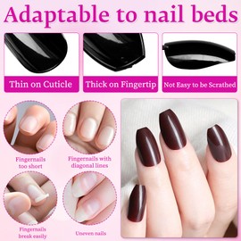 LuckForever 360pc Coffin Press on Nails Short Fake Nails, Short Acrylic Nails Press on Nail Coffin Glue on Nail False Artifical Fingernails 15 Colors Stick on Nails for Women Girls
