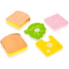 Viga Wooden Hamburger & Sandwich Set - Childrens Pretend Play